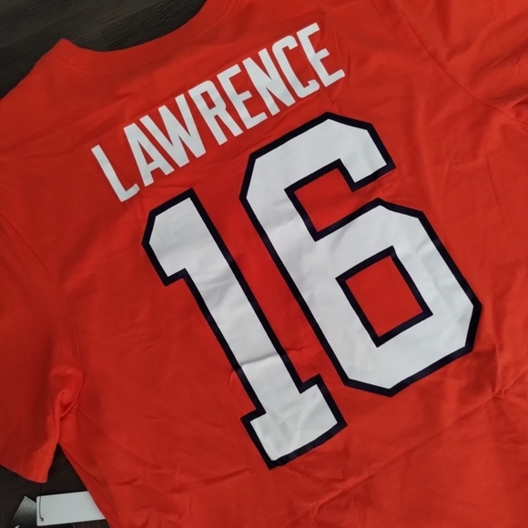 XL Nike NCAA Clemson Tigers Football Trevor  Lawrence Player Tee Shirt Mens - Picture 3 of 7